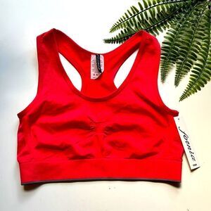 Fornia Neon Orange Racerback Bralette Sz S